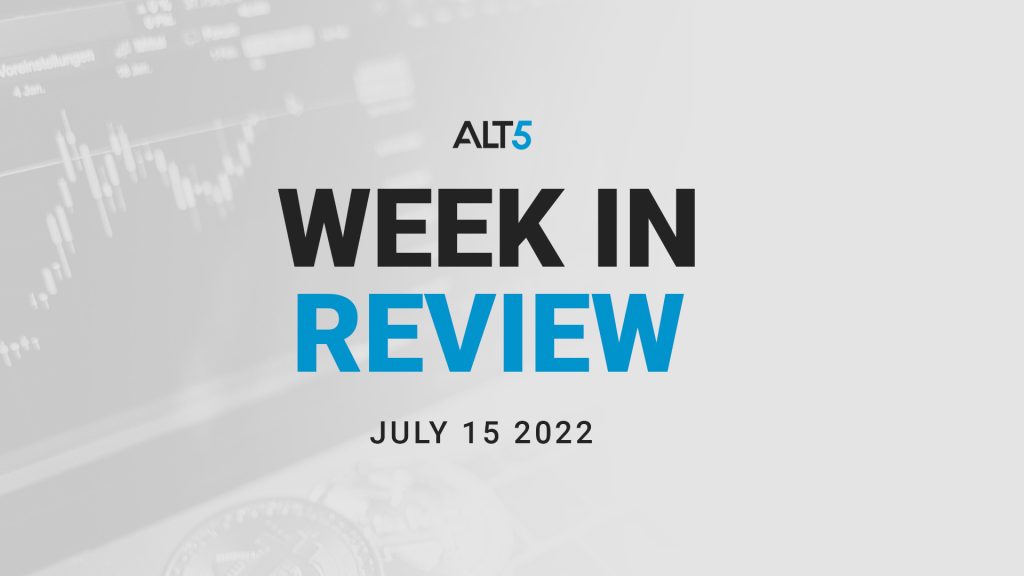 Week in review: July 15 2022 - Financial Conditions As a Central Bank Guidepost and The Impact on Crypto Tokens